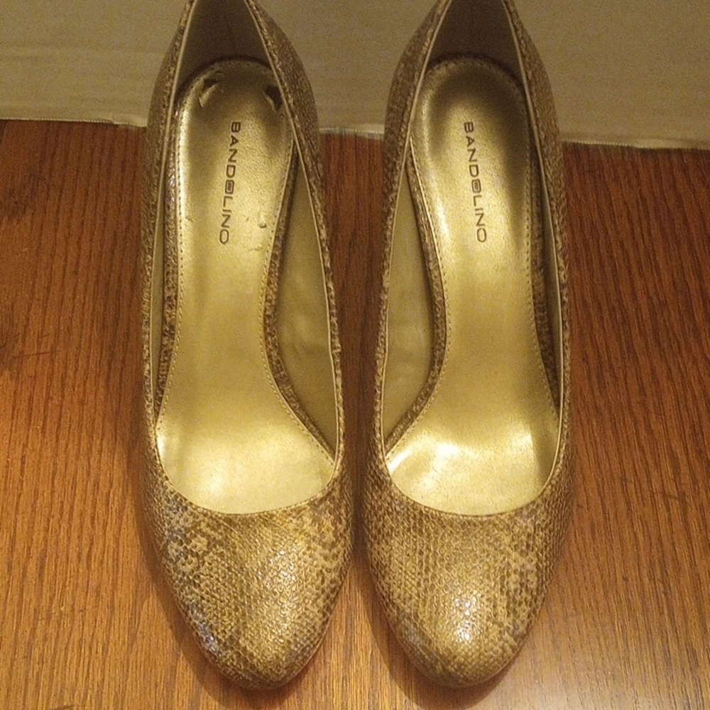 Bandolino Women's Brown Patterned Heels